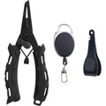 7 "fishing clamp set 420 stainless steel, line cutter, storage bag - Fishing clamp hook remover