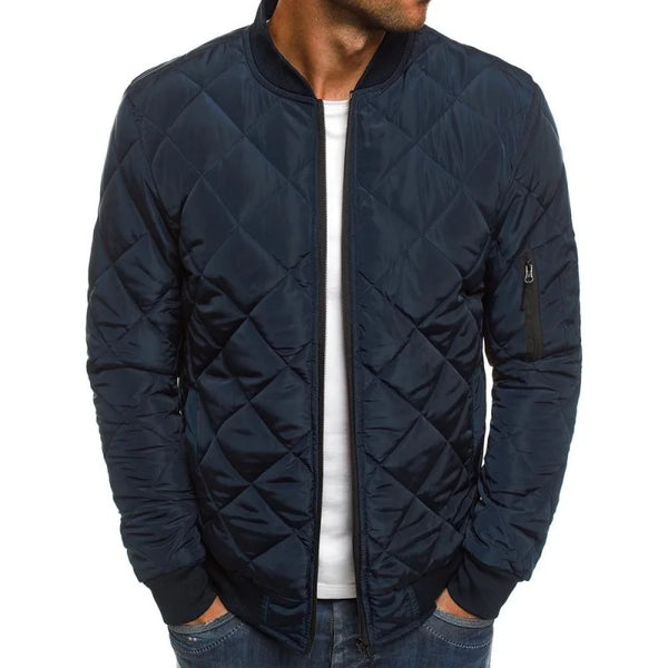 2023 Autumn and Winter Men's Casual Wide Songdema Fashion Versatile Personalized Jacket Diamond Plaid Cotton Dress