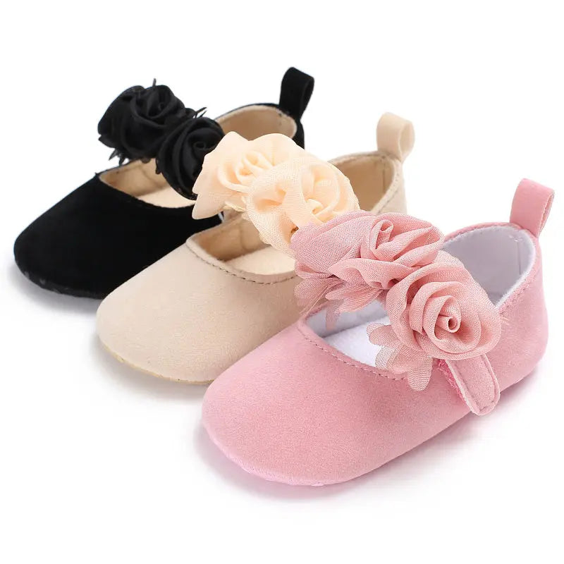 Infant Newborn Soft Sweet Mary Jane Baby Shoes Kids Wedding Party Dress Footwear Children Princess First Walker Baby Girl Shoes