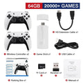 Video Game Sticks M8 Console 2.4G Dual Wireless Controller Game Stick 4K 20000 games 64GB Retro game For Dropshiopping Xmas Gift