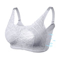 LERVANLA 2566 Strong Breathability Mastectomy Bra Women with Pocket Breast Form Pads Included Adjustable Cotton Comfort  Large