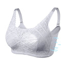 LERVANLA 2566 Strong Breathability Mastectomy Bra Women with Pocket Breast Form Pads Included Adjustable Cotton Comfort  Large