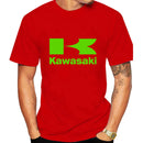 Kawasaki Logo Motorcycle Men Summer T-shirt 100% Cotton Women Tee Shirts 2024 New Fashion Short Sleeve Sport Male Clothing Tops