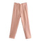 TRAF Ladies Pants Office Wear Black Pink White Pants for Women Fashion High waist Formal Pants Office outfits Pencil Trousers