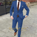 Men's Khaki Suit 2-piece Set - Swallowtail Suit Handsome Wedding Suit Men's British Style Custom Men's Suit Jacket Trousers