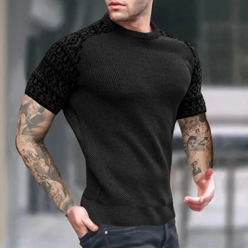 New 2025 Autumn Winter Men Clothing Fashion Mens Thin Sweaters Casual O- Neck Solid Warm Slim Fit Knit Shirt Male Pullover 3XL