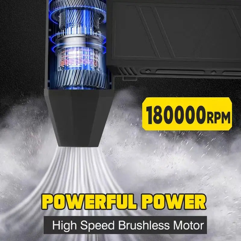 X3Max Handheld Mini Turbo Jet Fan,180000RPM Powerful air Blower Compressed air Duster for Car Dryer/PC/Home-QiLiLai