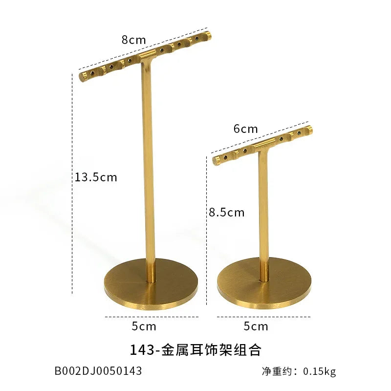 New jewelry display stand Jewelry props black metal window set necklace ring jewelry storage display rack