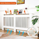 S M L XL Extra Tall 92CM Radiator Cover MDF Cabinet Grill Shelf Fence Panel Barrier