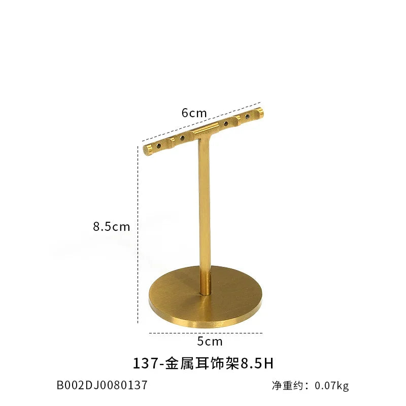New jewelry display stand Jewelry props black metal window set necklace ring jewelry storage display rack