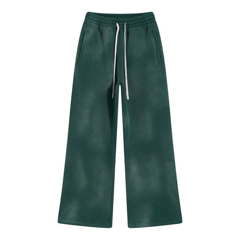 Vintage Distressed Man Pants Y2k Mens Clothing Sweatpants Oversize Streetwear Winter Loose Women Baggy Pants Men Fleece Trousers