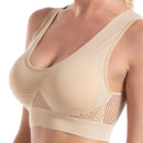 Sports top Woman Gym Clothing Women Sports Bra Breathable Brassiere Removable padded Underwear Wire Free Running Active Vest