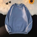 Autumn And Winter Round Neck Plush Warm Pullover Sweater With Customized Printed Logo For Men And Women'S Solid Color Casual Top