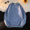 Autumn And Winter Round Neck Plush Warm Pullover Sweater With Customized Printed Logo For Men And Women'S Solid Color Casual Top