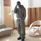 2025 European and American casual simple couple fashion hooded sweatshirt solid color loose sweatshirt sweatpants