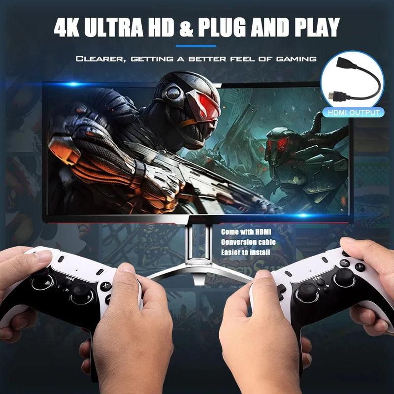 Video Game Sticks M8 Console 2.4G Dual Wireless Controller Game Stick 4K 20000 games 64GB Retro game For Dropshiopping Xmas Gift