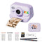 Color Instant Print Camera for kids, Christmas Birthday Gifts for Girls Boys, HD Digital Video Cameras No Ink Thermal Paper