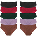 BZEL 10PCS/Set Women's Panties Exquisite Sweet Lace Underwear Sexy Lingerie Silk Satin Briefs Woman Comfort Breathable Underpant