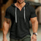 Men's New Summer Trend Hoodie Slim Fit Comfortable Short Sleeve High Quality Casual Classic Drawstring Hooded Pullover T-Shirt T