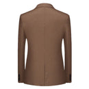 Asian Size Slim Men's Suit Two Piece, Asian Size Jacket and Trousers, Black, Pink, Coffee Colors Available, Blazer with Pants