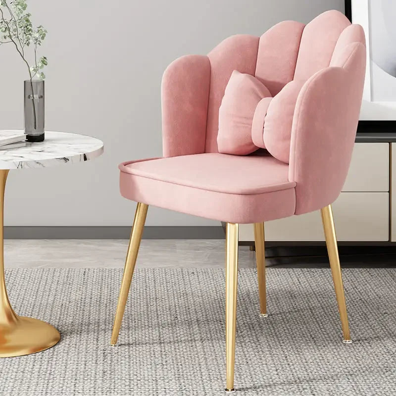 Simple Dining Room Chair Home Light Luxury Stool Backrest Girl Internet Celebrity Bedroom Dressing Table Makeup Chair
