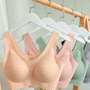 5D Women's Plus 4XL Latex Bra Seamless Bras For Women Underwear BH Push Up Bralette With Pad Vest Top Bra