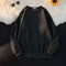 Autumn And Winter Round Neck Plush Warm Pullover Sweater With Customized Printed Logo For Men And Women'S Solid Color Casual Top