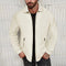 2024 European and American Waffle Long Sleeved Zippered Men's Jacket High Street Casual Men's Autumn Jacket