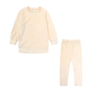 1-7Y Kids Baby Girls Fashion Velvet Outfits Toddler Pullover Top + Leggings Pants Clothes Winter 2Pcs Children Tracksuit Sets