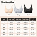 LERVANLA 2566 Strong Breathability Mastectomy Bra Women with Pocket Breast Form Pads Included Adjustable Cotton Comfort  Large