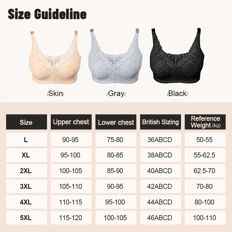 LERVANLA 2566 Strong Breathability Mastectomy Bra Women with Pocket Breast Form Pads Included Adjustable Cotton Comfort  Large