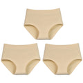 3Pcs Women's Cotton High Waist Panties Underwear Female Large Intimate Lingerie Briefs Woman Underpants Panty Panti New 2025