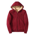 Winter Lambswool Coats Thicken Warm Jackets Long Sleeve Zipper Hoodies Casual Sports Fleece Black Coat Hooded Men Women Jacket