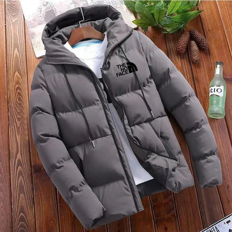 2024 New winter jacket men's standing collar warm down street fashion casual brand Outer parka coat