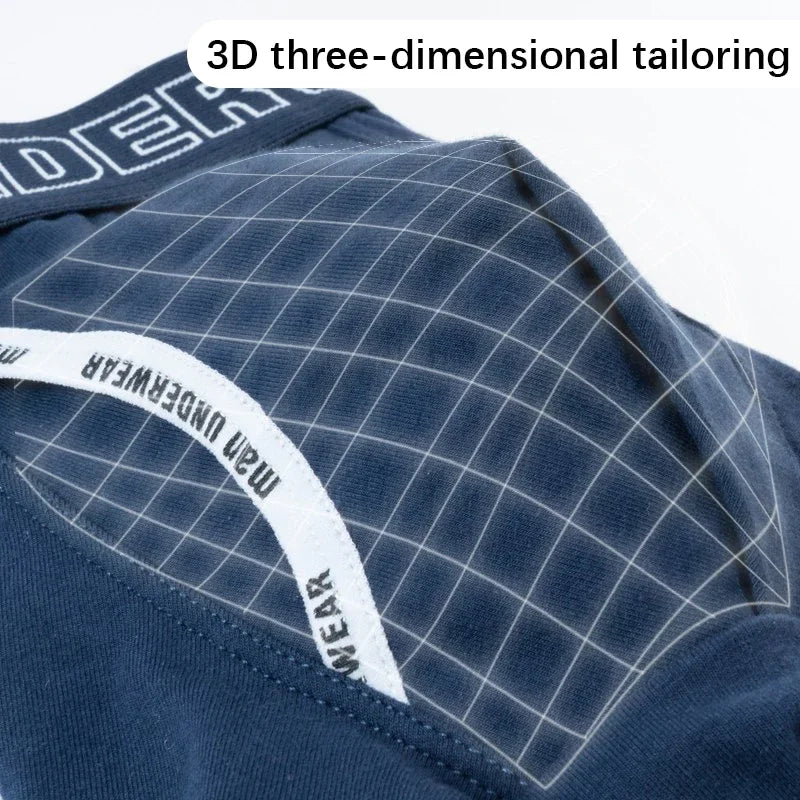 New Loose Boxer Briefs for Men Popular Elastic Comfortable Breathable Letter Printed Men's Dedicated Side Opening Underpanties