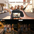 56MP Digital Camera Front Rear Dual Lens Selfie 4K Photography Camcorder Auto Focus 16X Youtube Livestream WIFI Webcam DIY Frame