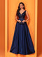 Lucyinlove Luxury Sexy Deep V-Neck Sequins Blue Evening Dress Women Elegant V-back Satin Party Long Prom Cocktail Dress