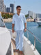 Autumn New Hot Selling Men's High-End Luxury Solid Color Business Leisure Tiki Stand Collar Button Trend Men's Suit