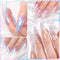 MEET ACROSS 8ml Aurora Extension Nail Gel Polish Glitter Sparkling Nail Art Semi Permanent Building Gel For Nails Manicure