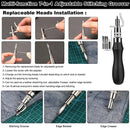 KRABALL 48/72pcs Leather Craft Sewing Working Tools Kit with Upholstery Thread Awl Needles Thimble for Repair Stitching DIY