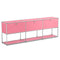 USM Haller Storage Cabinet Sideboard Haller Living Room Bedroom Stainless Steel Metal Board Modular Storage Shelf-No Keys