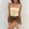 Xingqing Tube Tops Women y2k Clothing Solid Color Off Shoulder Strapless Sleeveless Bandeau 2000s Fairycore Clothes Streetwear