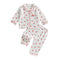 MISOWMNJOY Soft Cotton Kids Girls Boys Pajama Sets Valentine's Day Children Sleepwear Heart Long Sleeves Shirt Pants Loungewear