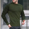 New 2025 Autumn Winter Men Clothing Fashion Mens Thin Sweaters Casual O- Neck Solid Warm Slim Fit Knit Shirt Male Pullover 3XL