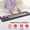 BIGFUN 61 Key Electronic Keyboard Piano Dual Speakers 8 Tones 5 Rhythms 5 Drums Percussions 6 Demos Musical Instrument with Mic