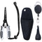 7 "fishing clamp set 420 stainless steel, line cutter, storage bag - Fishing clamp hook remover