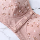 Comfortable Cotton Bras For Women Wireless Bra Front Closure Underwear Soft Lingerie Large Bust