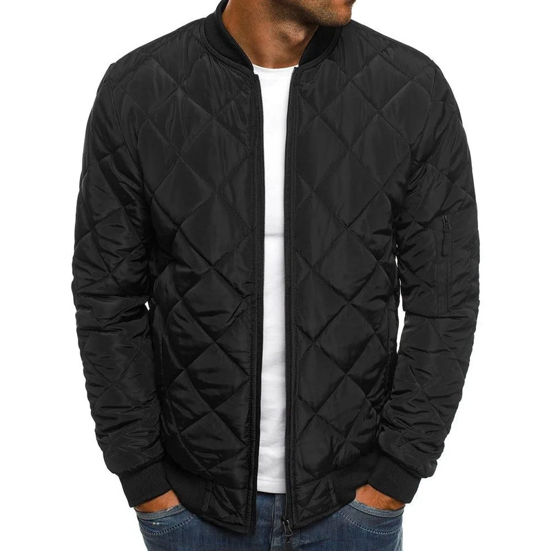 2023 Autumn and Winter Men's Casual Wide Songdema Fashion Versatile Personalized Jacket Diamond Plaid Cotton Dress
