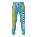 2025 Kazakhstan Flag Mens Sweatpants with Pockets Joggers for Men Sports Casual Sweat Pants With Drawstring