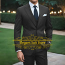 2025 Fashion Suit Sets For Men Evening Dinner Slim Fit Blazer Pants 3 Pieces Elegant Male Formal Outfits